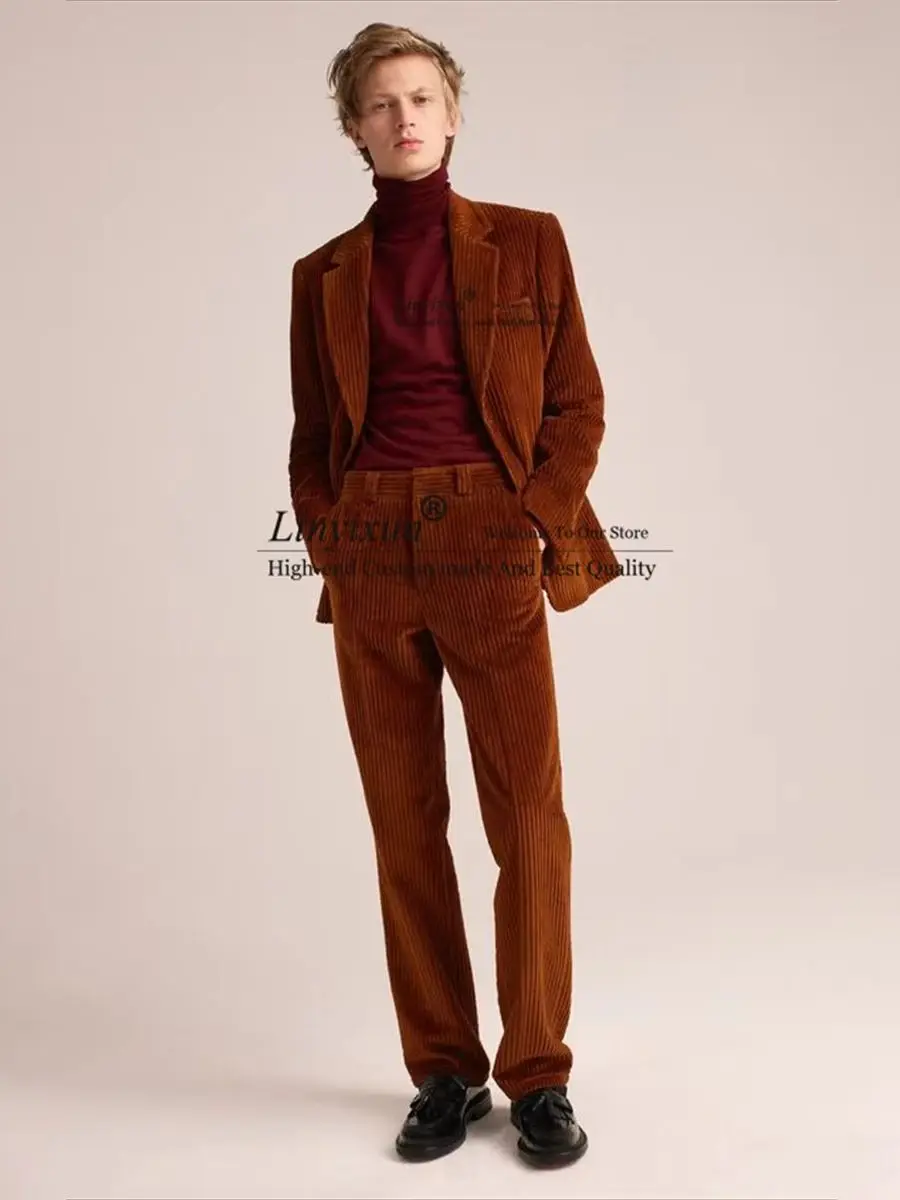 Fashion Mens Suits For Wedding Notched Lapel Groom Tuxedos Slim Fit Business Male Prom Blazes Pants Customized Costume Homme
Fashion Mens Suits For Wedding Notched Lapel Groom Tuxedos Slim Fit Business Male Prom Blazes Pants Customized Costume Homme