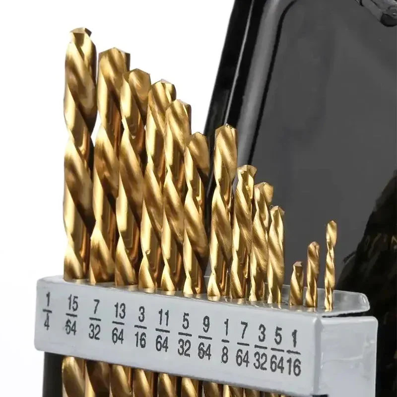 Left Steel High Speed Woodworking Drill for Metal Bits Coated Handed Nitride Tool Titanium Set 13pcs
Left Steel High Speed Woodworking Drill for Metal Bits Coated Handed Nitride Tool Titanium Set 13pcs