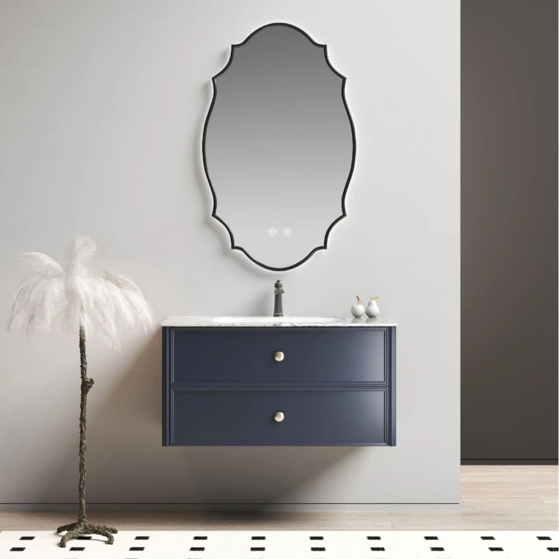 Snow mountain silver fox rock slab baking paint solid wood board bathroom cabinet household bathroom cabinet group smart mirror
Snow mountain silver fox rock slab baking paint solid wood board bathroom cabinet household bathroom cabinet group smart mirror