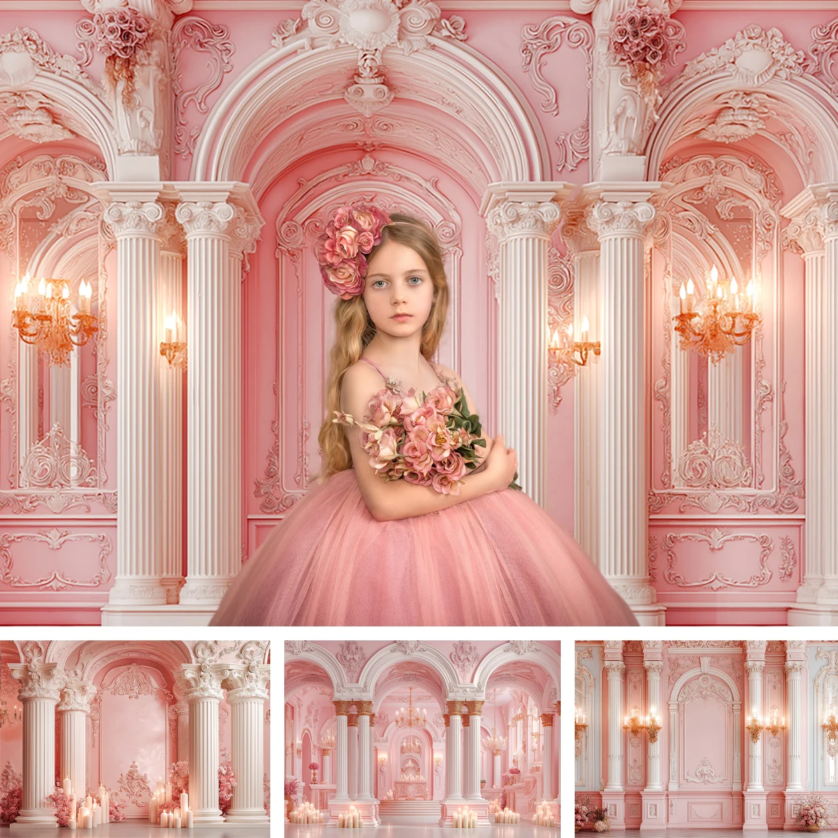 Baroque Style Pink Classic Wall Backdrop Child Baby Photo Prop Adult Kid Decor White Pillar Candle Photography Studio Background
Baroque Style Pink Classic Wall Backdrop Child Baby Photo Prop Adult Kid Decor White Pillar Candle Photography Studio Background