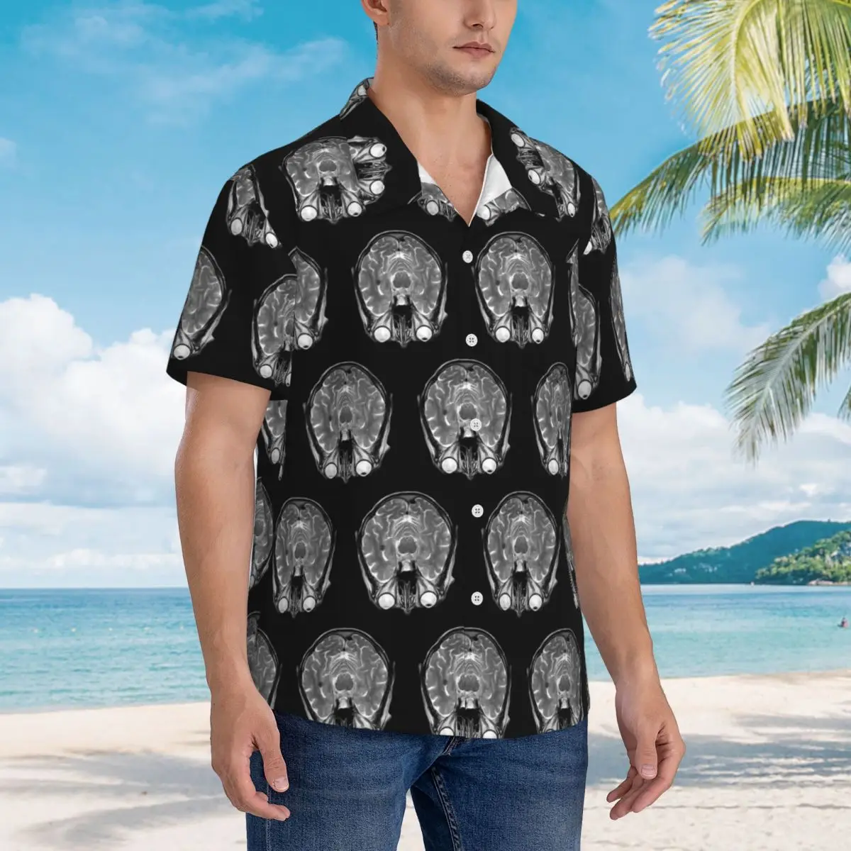 MRI Of The Brain Hawaiian Shirts Fashion Men Short Sleeve Shirt for Summer Beach Men's Lapel Tops
MRI Of The Brain Hawaiian Shirts Fashion Men Short Sleeve Shirt for Summer Beach Men's Lapel Tops