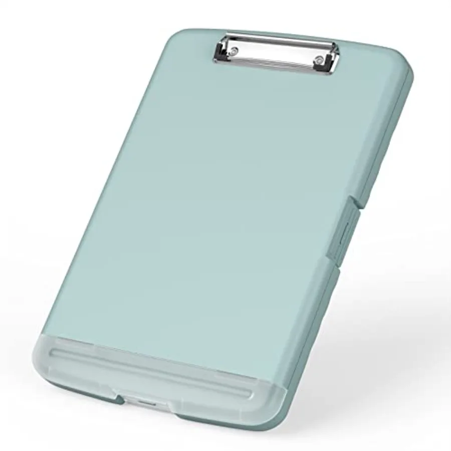 Plastic Clipboard with Storage, 8.5 x 11 High Capacity Folio Nursing Case with Pen Holder, Size 14.2 x 9.6 x 1.2″ Folder Side-O
Plastic Clipboard with Storage, 8.5 x 11 High Capacity Folio Nursing Case with Pen Holder, Size 14.2 x 9.6 x 1.2″ Folder Side-O