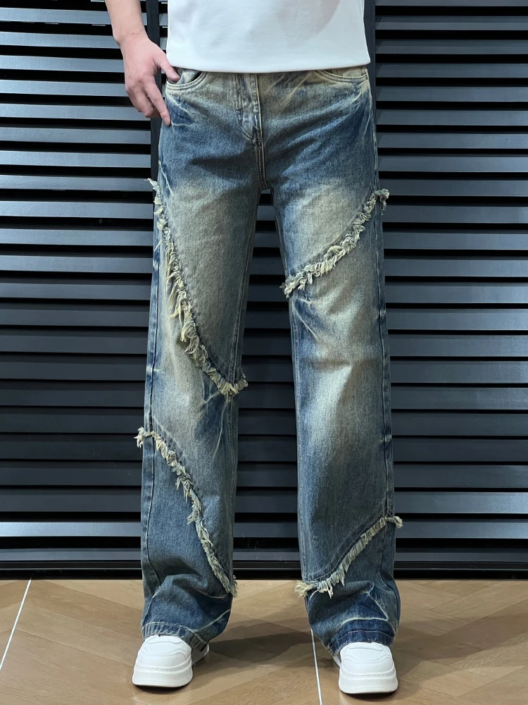 Washed Distressed Patchwork Men's Jeans Casual Straight Leg High Street Spring Fashion Youth Polyester Cotton Blend
Washed Distressed Patchwork Men's Jeans Casual Straight Leg High Street Spring Fashion Youth Polyester Cotton Blend