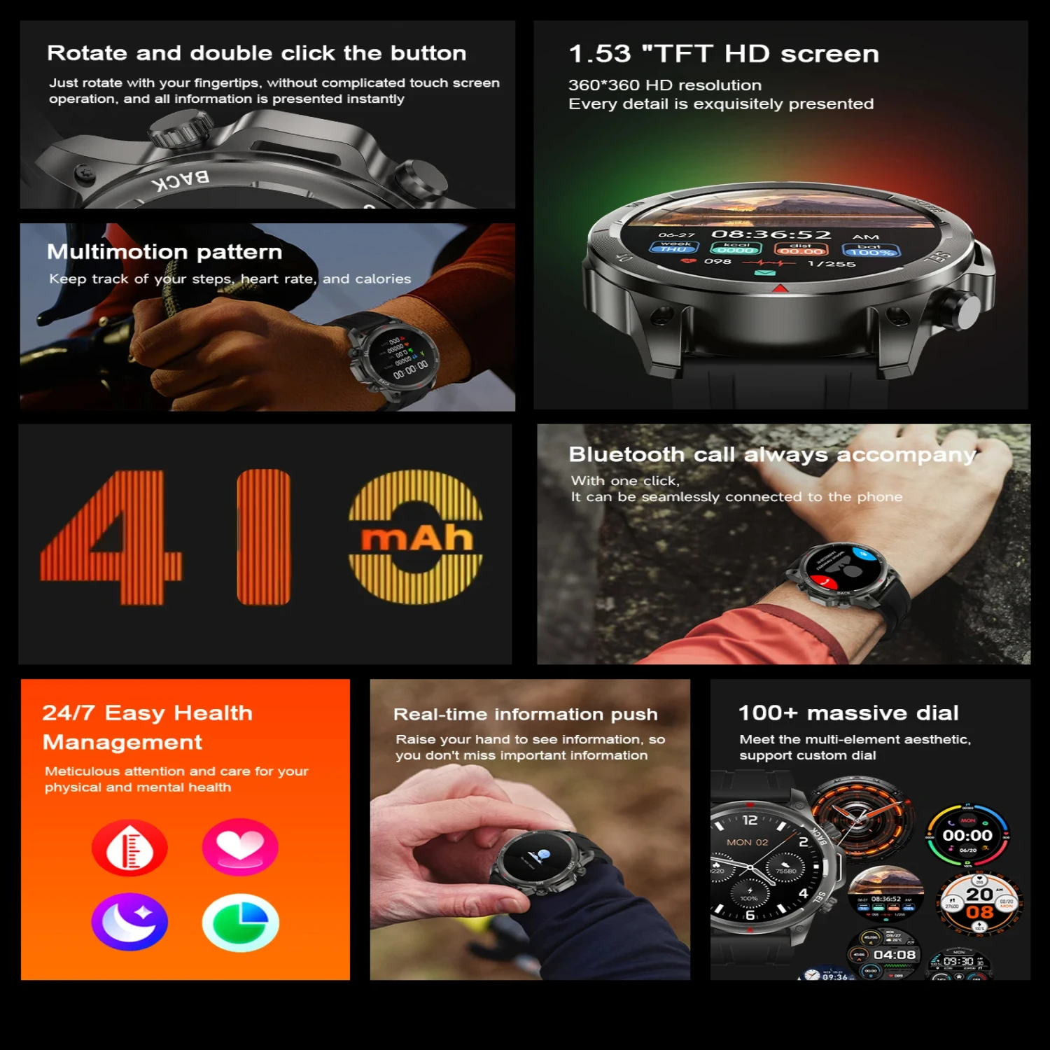 Smart Watch Men NFC Bluetooth Call 410 MAh Sport Waterproof Heartrate Blood Oxygen SmartWatches
Smart Watch Men NFC Bluetooth Call 410 MAh Sport Waterproof Heartrate Blood Oxygen SmartWatches