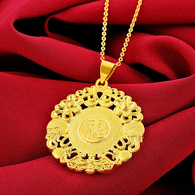 Ancient Auspicious Charm Fu Character Gourd Pendant For Women 24K Gold AU999 | Traditional pattern, lasting fortune
Ancient Auspicious Charm Fu Character Gourd Pendant For Women 24K Gold AU999 | Traditional pattern, lasting fortune