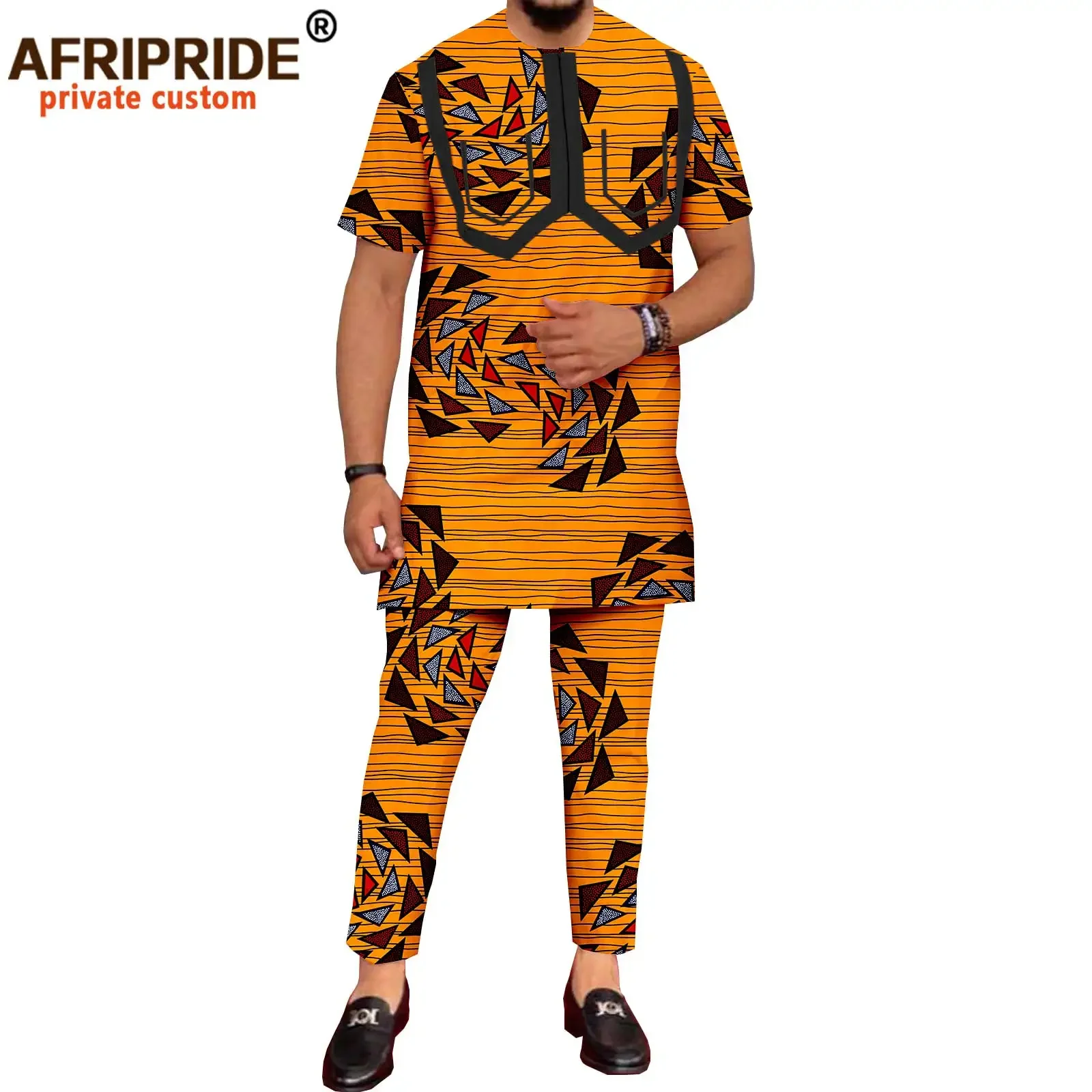 African Suit for Men Short Sleeve Plus Size Print Shirts and Ankara Pants 2 Piece Set Tribal Tracksuit Dashiki Clothes A2116044
African Suit for Men Short Sleeve Plus Size Print Shirts and Ankara Pants 2 Piece Set Tribal Tracksuit Dashiki Clothes A2116044
