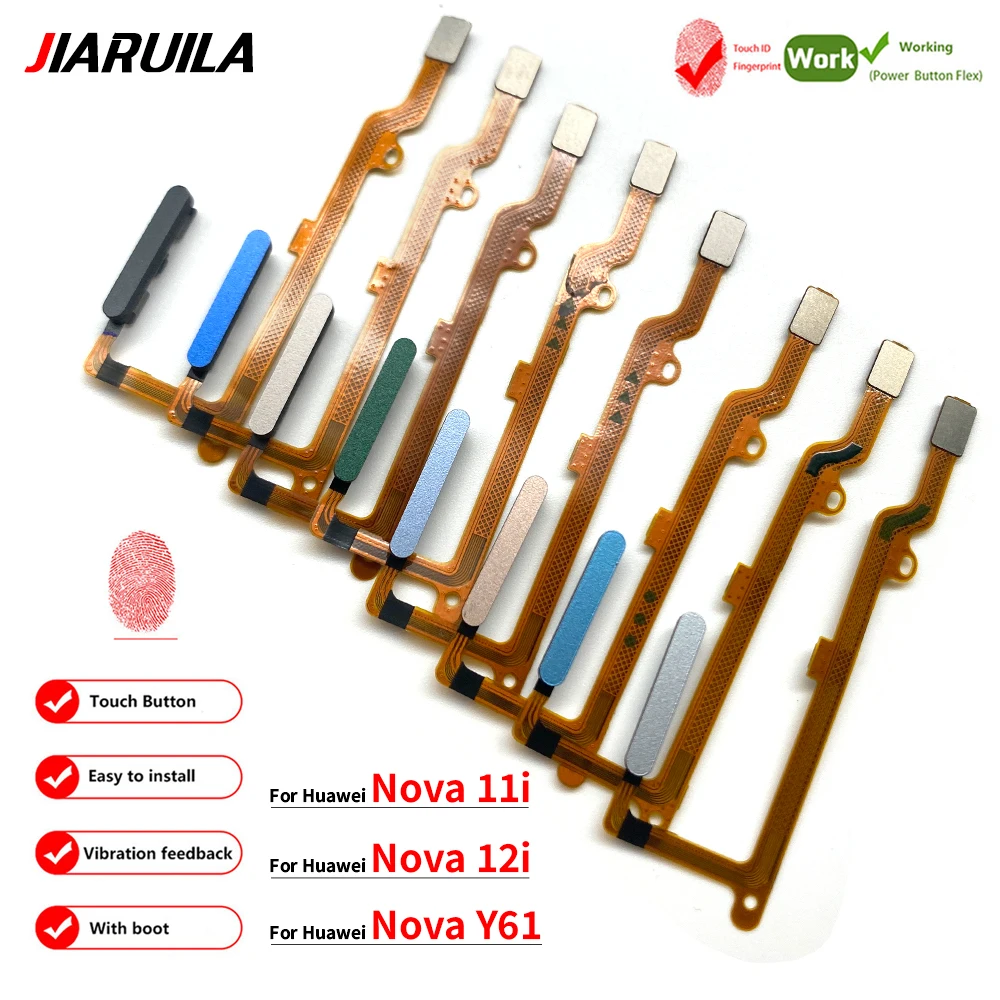 10Pcs Fingerprint Sensor Flex For Huawei Nova 11i 12i Y61 Home Return Key Menu Power ON/OFF Button Fingerprint Flex Ribbon Cable
10Pcs Fingerprint Sensor Flex For Huawei Nova 11i 12i Y61 Home Return Key Menu Power ON/OFF Button Fingerprint Flex Ribbon Cable