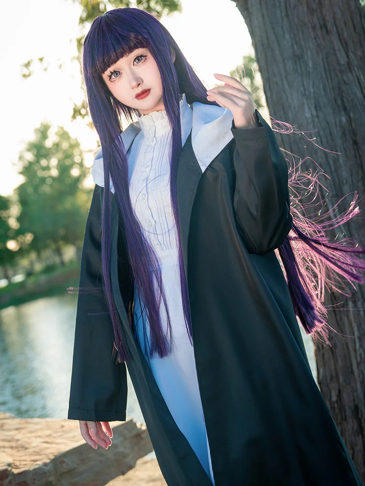 Anime Frieren at the Funeral Cos Fern Cosplay Black Coat Daily wear dress Women Party Costume B
Anime Frieren at the Funeral Cos Fern Cosplay Black Coat Daily wear dress Women Party Costume B
