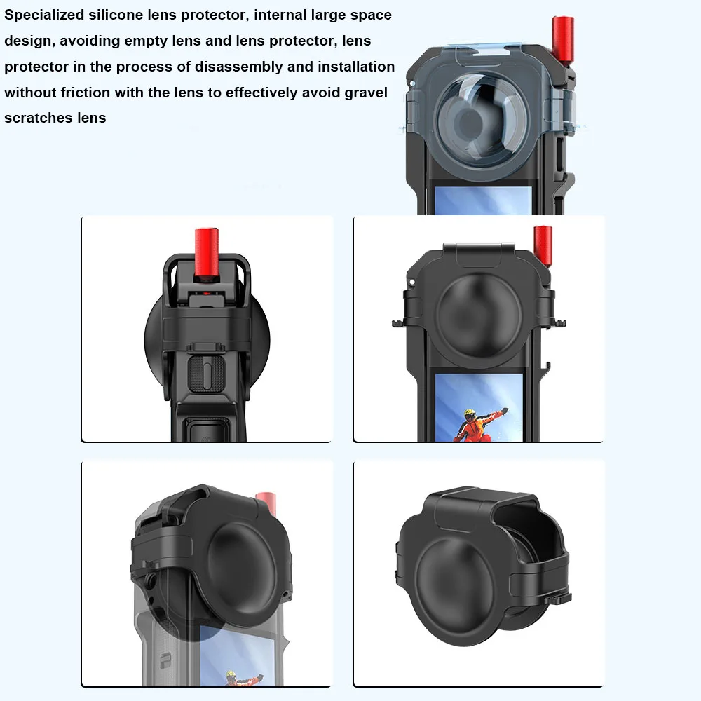 Camera Cage for Insta360 X5 Aluminum Alloy Protective Vlog Camera Frame Magnetic Quick Release Connector with Lens Cover
Camera Cage for Insta360 X5 Aluminum Alloy Protective Vlog Camera Frame Magnetic Quick Release Connector with Lens Cover