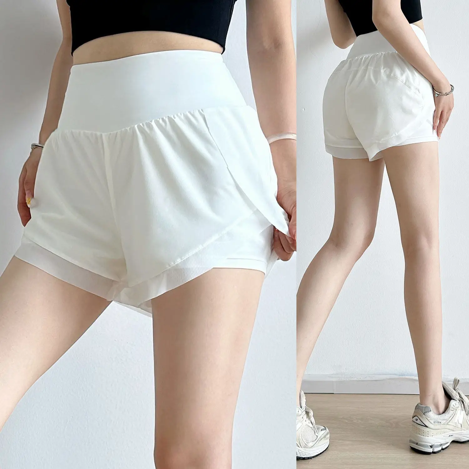 Women's Summer Yoga Shorts Quick-Drying Sports Shorts Fitness Outdoor 2-in-1 Tennis Casual Training Shorts Running Shorts
Women's Summer Yoga Shorts Quick-Drying Sports Shorts Fitness Outdoor 2-in-1 Tennis Casual Training Shorts Running Shorts