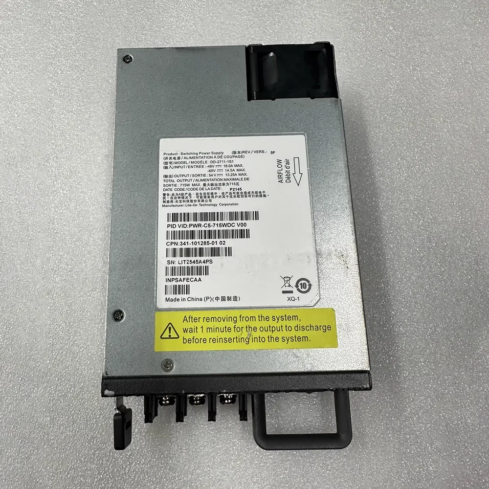 Модуль питания сервера PWR-C5-715WDC V00 341-101285-01 DD-2711-1S1
Модуль питания сервера PWR-C5-715WDC V00 341-101285-01 DD-2711-1S1