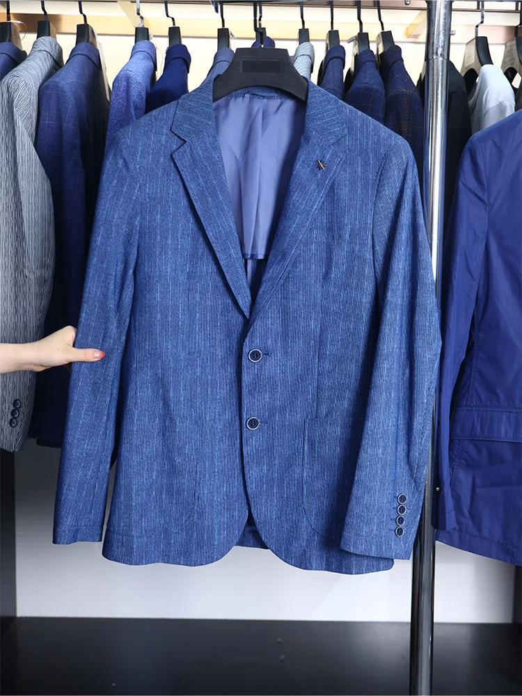 Homesi Spring Autumn Men's Casual Flat Collar Patterned Thin High Elastici Busin Suit Stand Fit Long Sve Two But...
Homesi Spring Autumn Men's Casual Flat Collar Patterned Thin High Elastici Busin Suit Stand Fit Long Sve Two But...