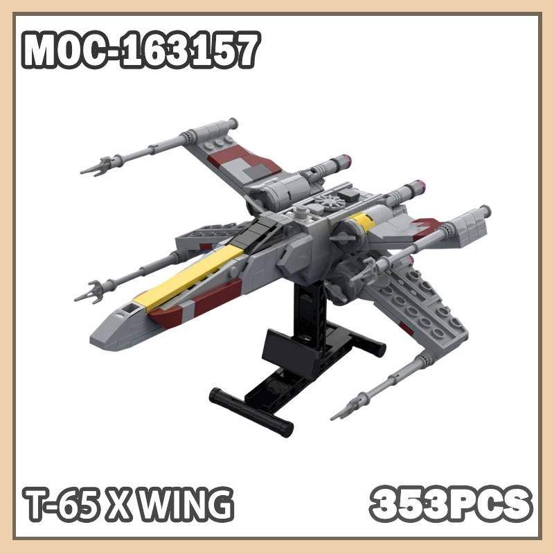 MOC-163157 Научно-фантастические битвы T-65 X Wing, модель строительного блока, набор кирпичей, креативные подарки, детские игрушки-самолеты, 353 шт.
MOC-163157 Научно-фантастические битвы T-65 X Wing, модель строительного блока, набор кирпичей, креативные подарки, детские игрушки-самолеты, 353 шт.