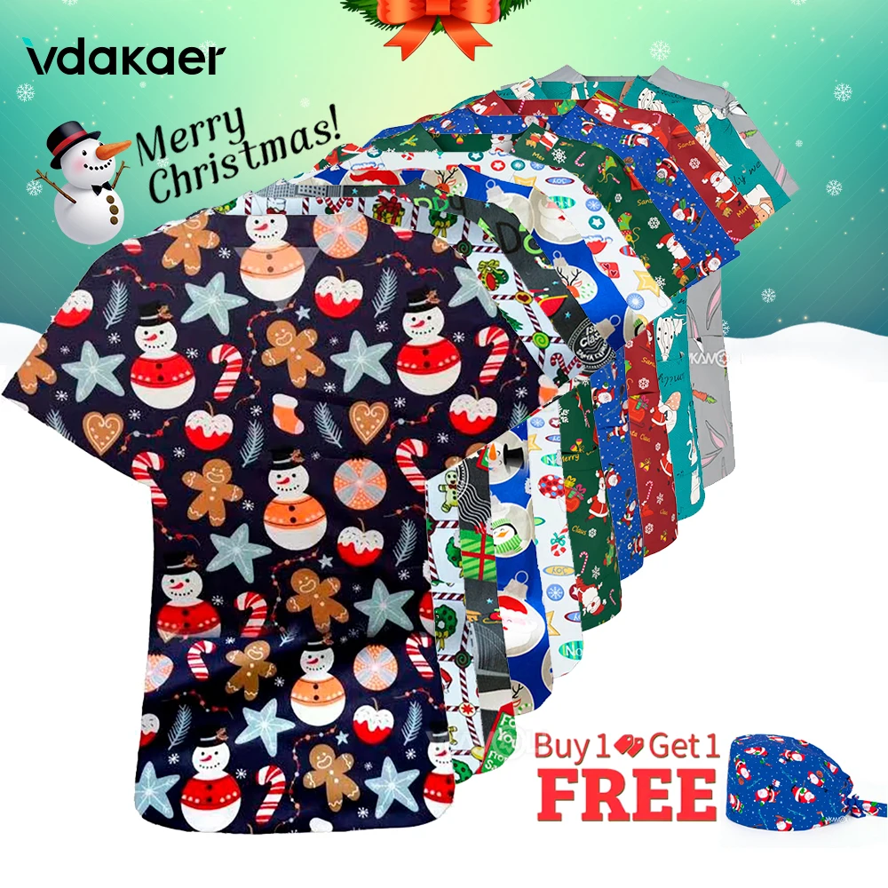 Christmas Santa Scrubs medical uniforms Women's Scrub Top vet spa Scrubs Shirt Clothes women men Nurse Dentist work Uniforms
Christmas Santa Scrubs medical uniforms Women's Scrub Top vet spa Scrubs Shirt Clothes women men Nurse Dentist work Uniforms