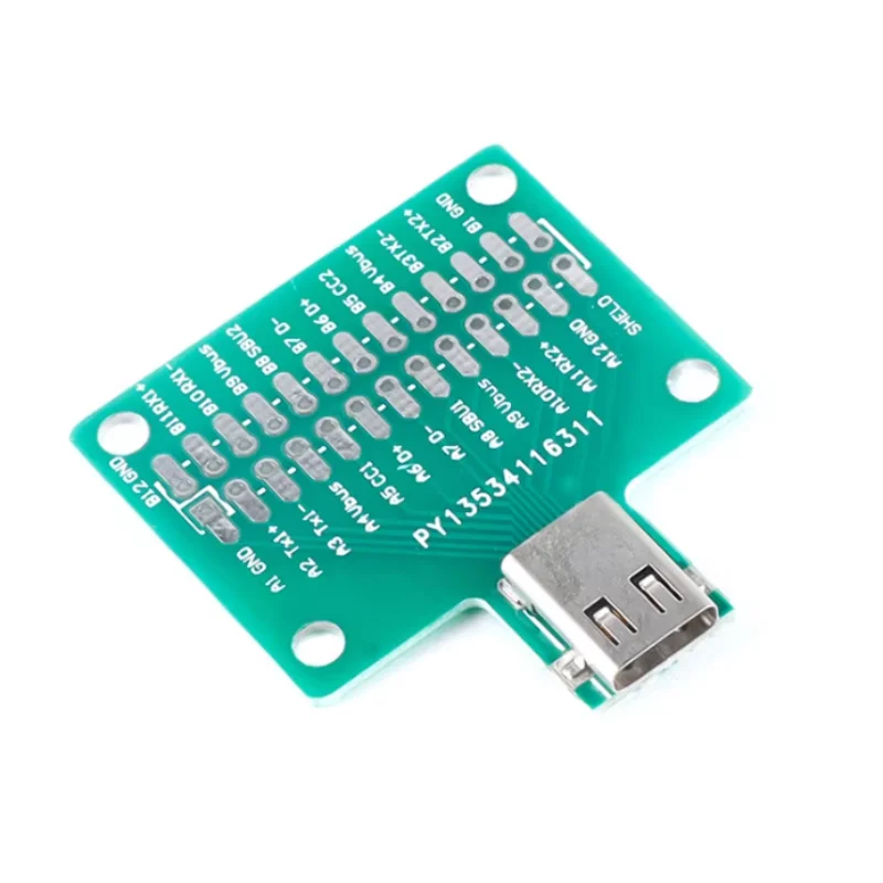 10pcs TYPE-C Female Adapter Test Board USB3.1 with PCB Board 24P Female Data Cable Connector 38*41mm
10pcs TYPE-C Female Adapter Test Board USB3.1 with PCB Board 24P Female Data Cable Connector 38*41mm