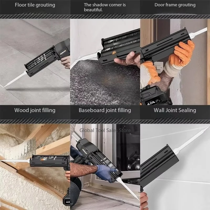 Dual-Component Cordless Electric Caulking Gu.n (Double Cartridge, Adhesive/Epoxy, Battery-Powered)
Dual-Component Cordless Electric Caulking Gu.n (Double Cartridge, Adhesive/Epoxy, Battery-Powered)