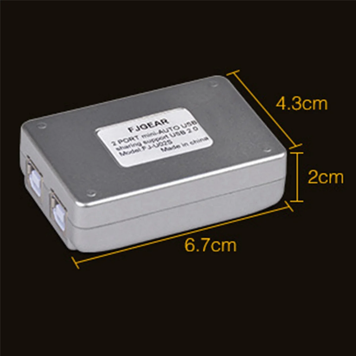 4X USB 2.0 Auto Sharing Switch 2 Port HUB Adapter Switcher for 2 PC Printer USB Switch Devices Support
4X USB 2.0 Auto Sharing Switch 2 Port HUB Adapter Switcher for 2 PC Printer USB Switch Devices Support