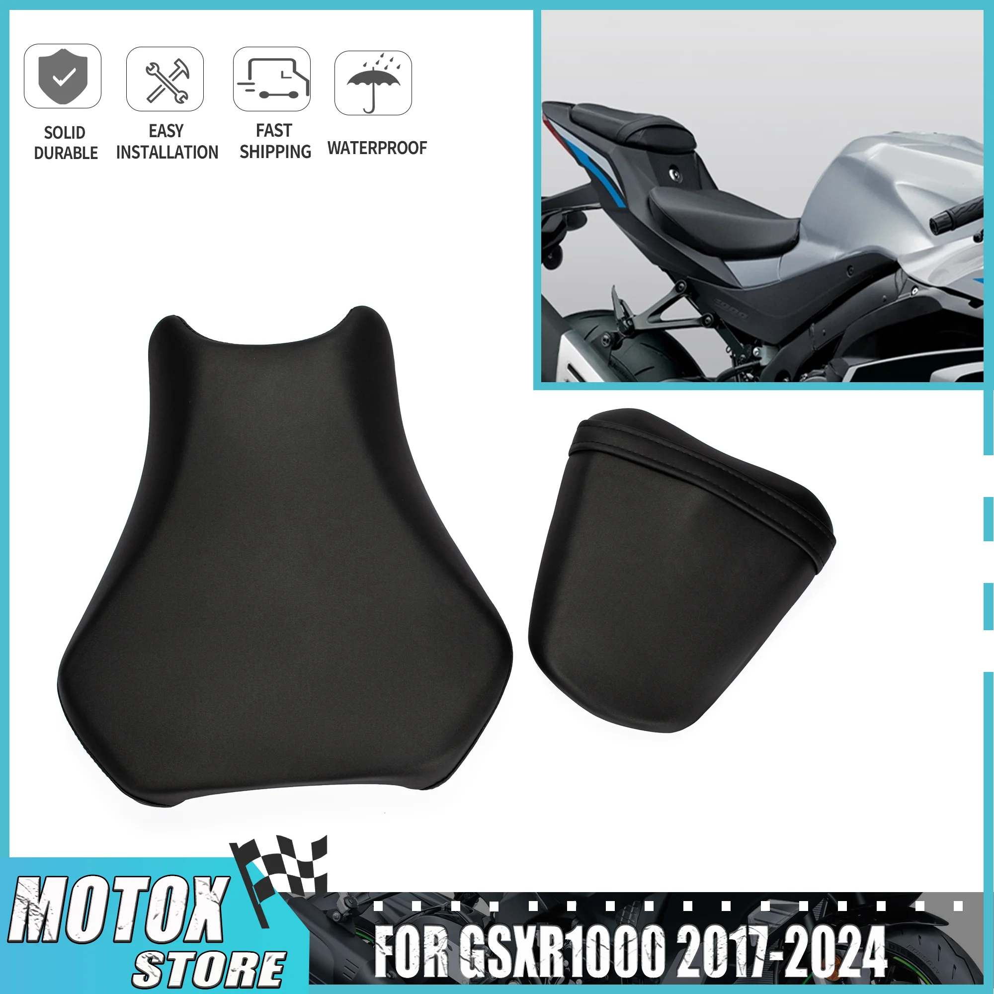 Переднее и заднее пассажирское сиденье подходит для GSXR 1000 GSXR1000 GSX-R1000 2017-2024 2018 2019 2020 2021 2022 K17 L7 Rider Cushion Pillion
Переднее и заднее пассажирское сиденье подходит для GSXR 1000 GSXR1000 GSX-R1000 2017-2024 2018 2019 2020 2021 2022 K17 L7 Rider Cushion Pillion