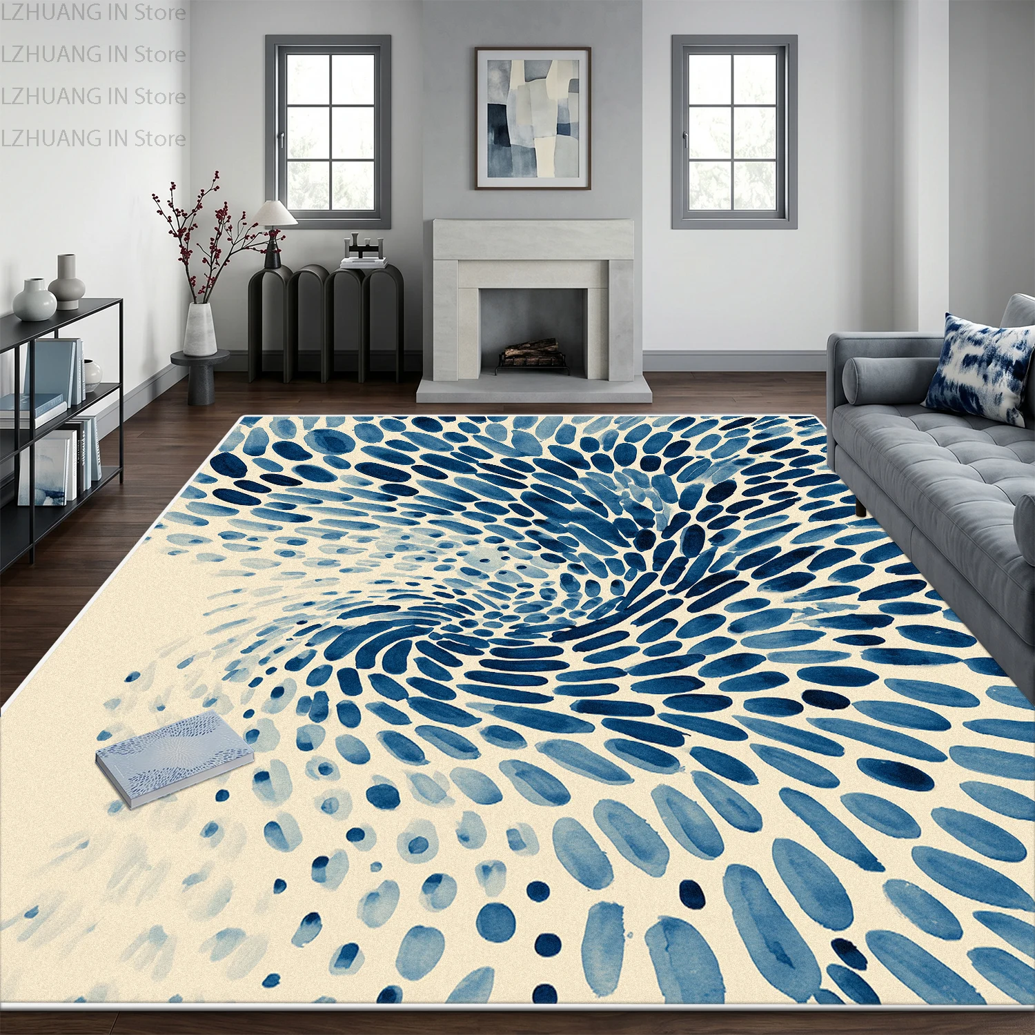 Nordic Blue Watercolor Style Easy Clean Soft Rug Decoration Living Room Short Velvet Carpet Large Size Non-slip Fluffy Floor Mat
Nordic Blue Watercolor Style Easy Clean Soft Rug Decoration Living Room Short Velvet Carpet Large Size Non-slip Fluffy Floor Mat