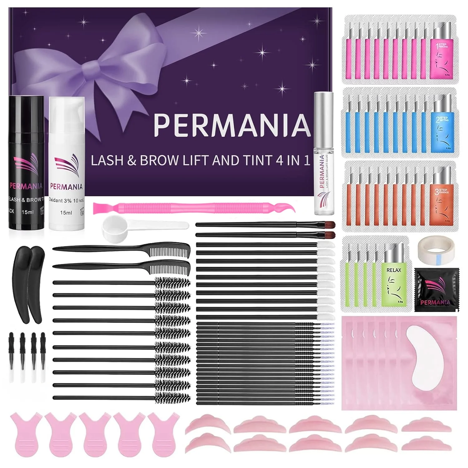 PERMANIA NEW Lash Lift and Tint Kit Professional Fast Eyelash Lifting Calia Perming Lashes Tint Brow Dye Color Eyes Makeup Tools
PERMANIA NEW Lash Lift and Tint Kit Professional Fast Eyelash Lifting Calia Perming Lashes Tint Brow Dye Color Eyes Makeup Tools