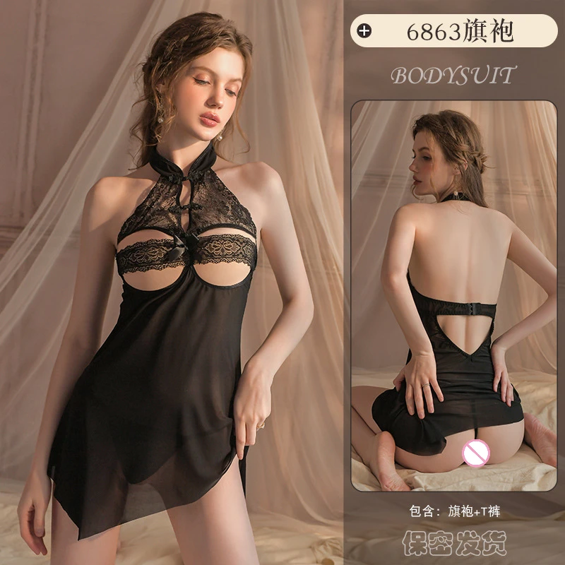 Сексуальный бюстгальтер с вырезом Cheongsam, кружевное эротическое белье, традиционное китайское платье Ципао, сексуальные пижамы для ночного клуба, сценическое выступление
Сексуальный бюстгальтер с вырезом Cheongsam, кружевное эротическое белье, традиционное китайское платье Ципао, сексуальные пижамы для ночного клуба, сценическое выступление