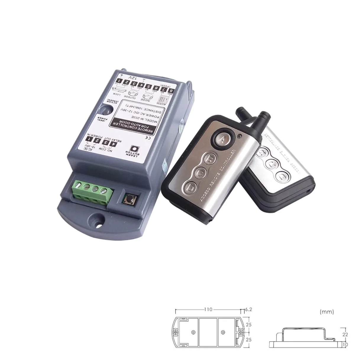 Multi-Function Automatic Door Remote Controller Wireless Autodoor Switch for Access Control 203E
Multi-Function Automatic Door Remote Controller Wireless Autodoor Switch for Access Control 203E
