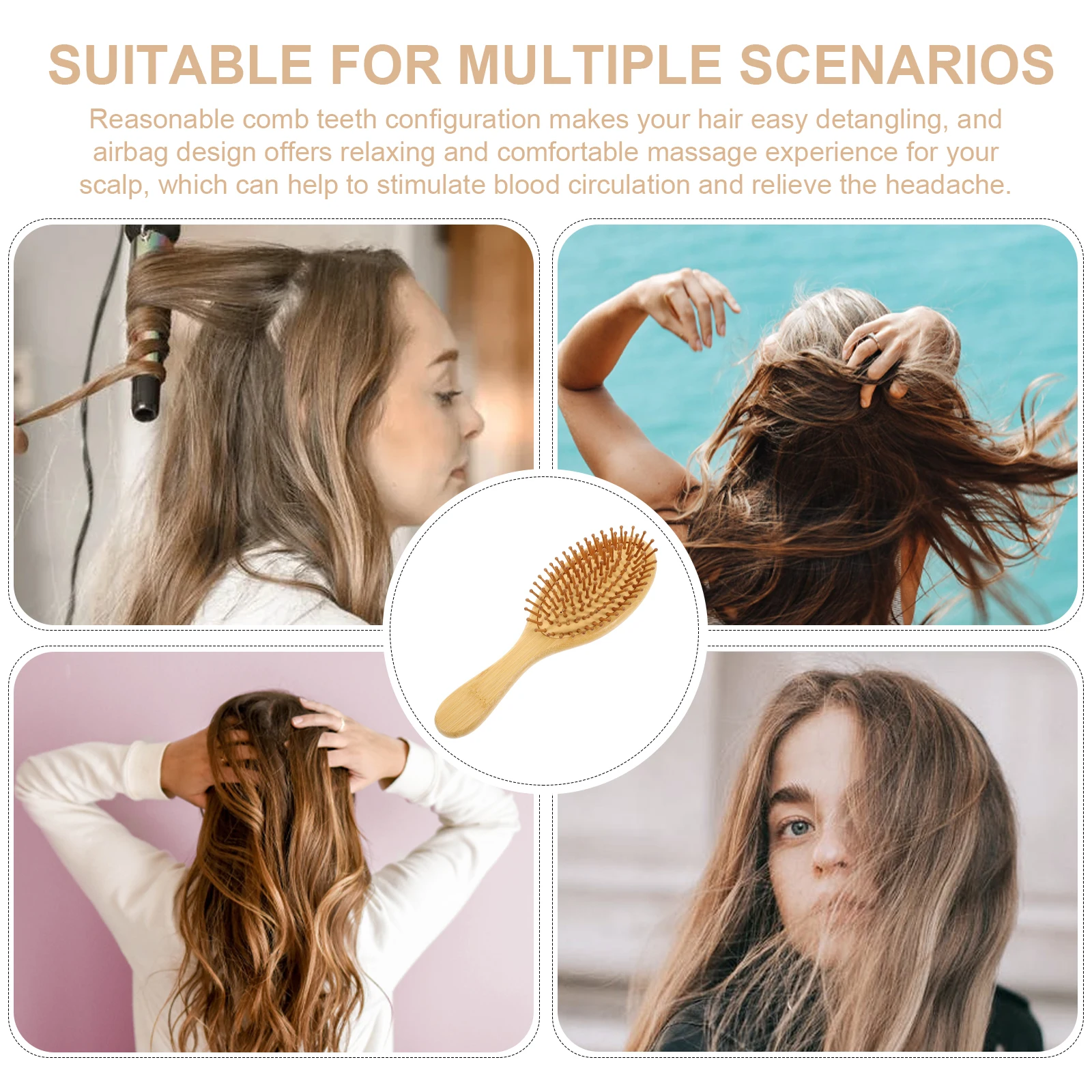 2pcs Bamboo Scalp Massage Wooden Anti-Static Hair Comb For Men Women Wide Tooth Travel Lightweight Nursing Comb
2pcs Bamboo Scalp Massage Wooden Anti-Static Hair Comb For Men Women Wide Tooth Travel Lightweight Nursing Comb