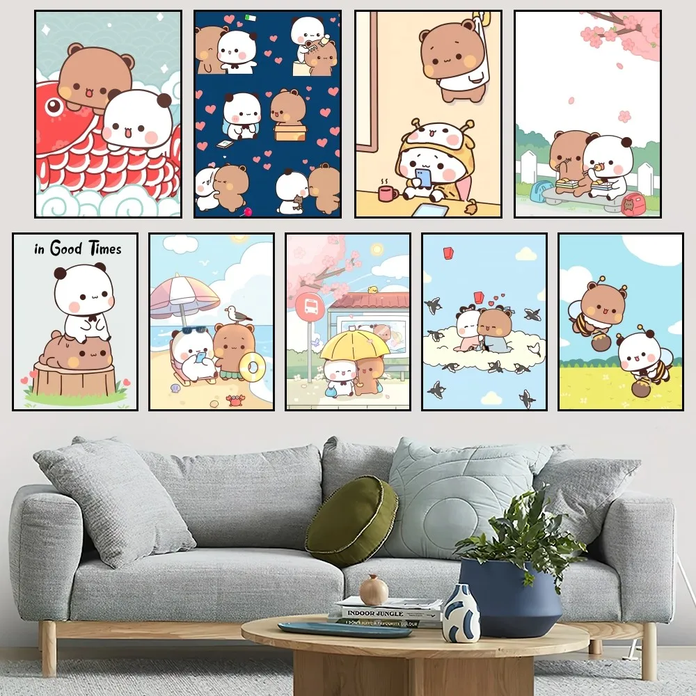 BuBu DuDu Cartoon Bear Panda Poster Small Bar Coffee House Decor Aesthetic Art Wall Painting Stickers Indoor
BuBu DuDu Cartoon Bear Panda Poster Small Bar Coffee House Decor Aesthetic Art Wall Painting Stickers Indoor