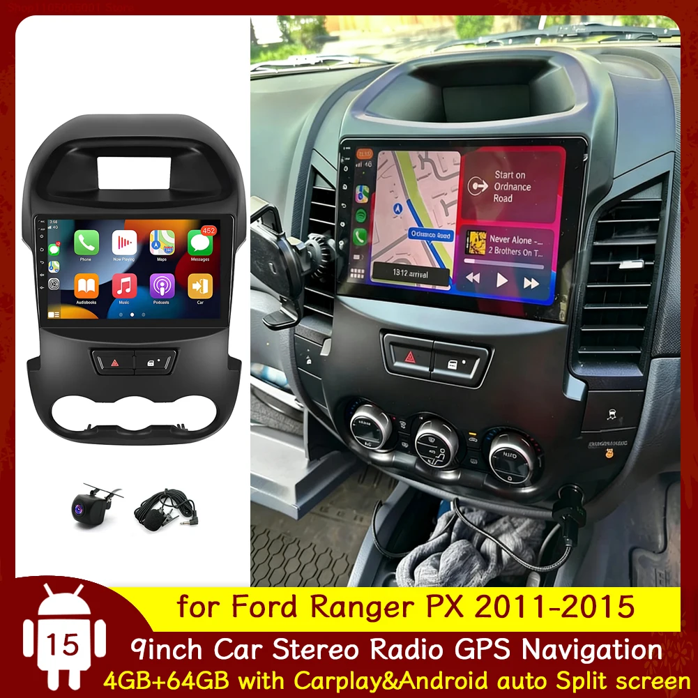 4+64G 9'' Car Stereo Radio GPS Navigation for Ford Ranger PX 2011-2015 Android15 with Carplay Android Auto Bluetooth Wifi FM/RDS
4+64G 9'' Car Stereo Radio GPS Navigation for Ford Ranger PX 2011-2015 Android15 with Carplay Android Auto Bluetooth Wifi FM/RDS