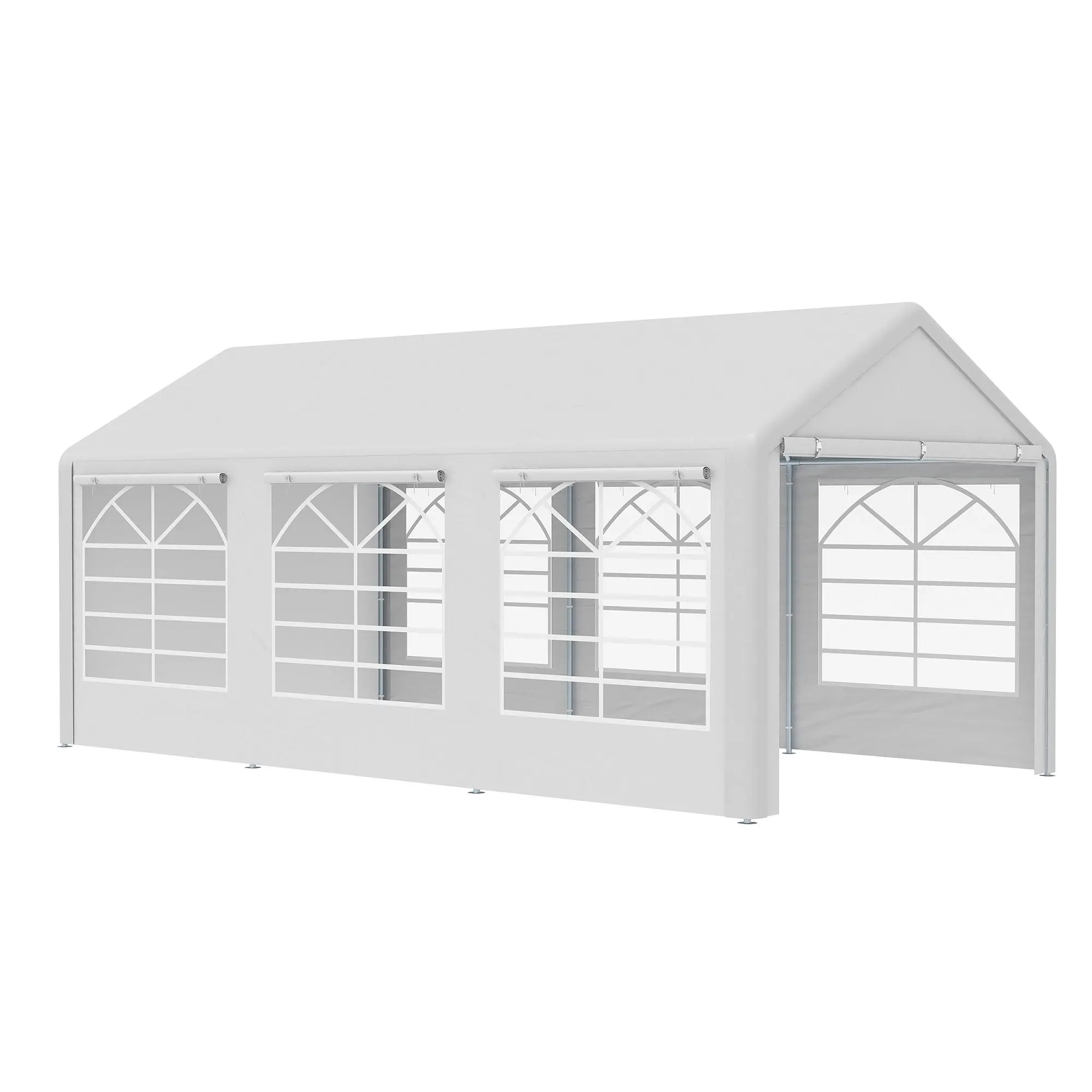 For 10' x 20' Gazebo Canopy, Party Tent with 4 Removable Side Walls and 6 Window for Picnic, Ceremony and Outdoor Event 
For 10' x 20' Gazebo Canopy, Party Tent with 4 Removable Side Walls and 6 Window for Picnic, Ceremony and Outdoor Event