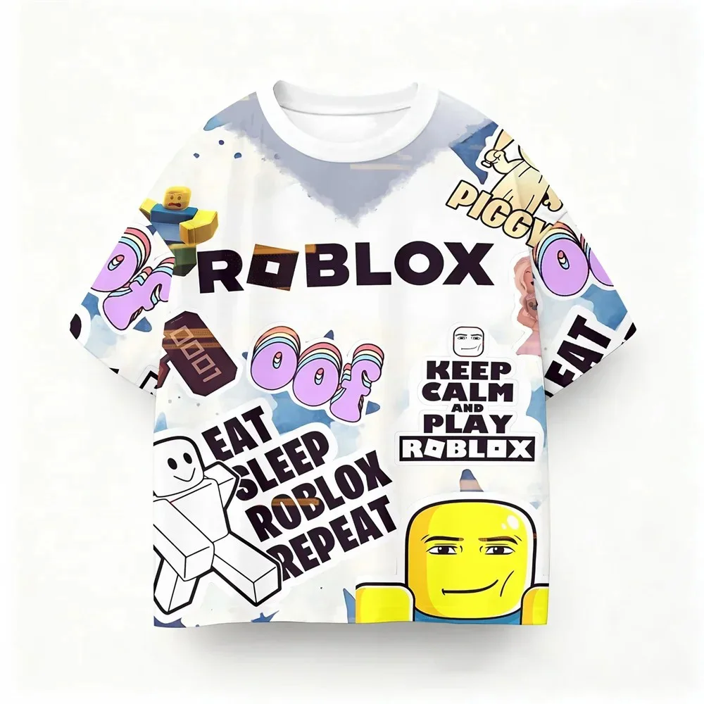 Roblox Cartoon Print Kids T-shirt Boys Girls Casual Short Sleeve Tops Summer Game Characters Tee Soft Comfortable Children Wear
Roblox Cartoon Print Kids T-shirt Boys Girls Casual Short Sleeve Tops Summer Game Characters Tee Soft Comfortable Children Wear