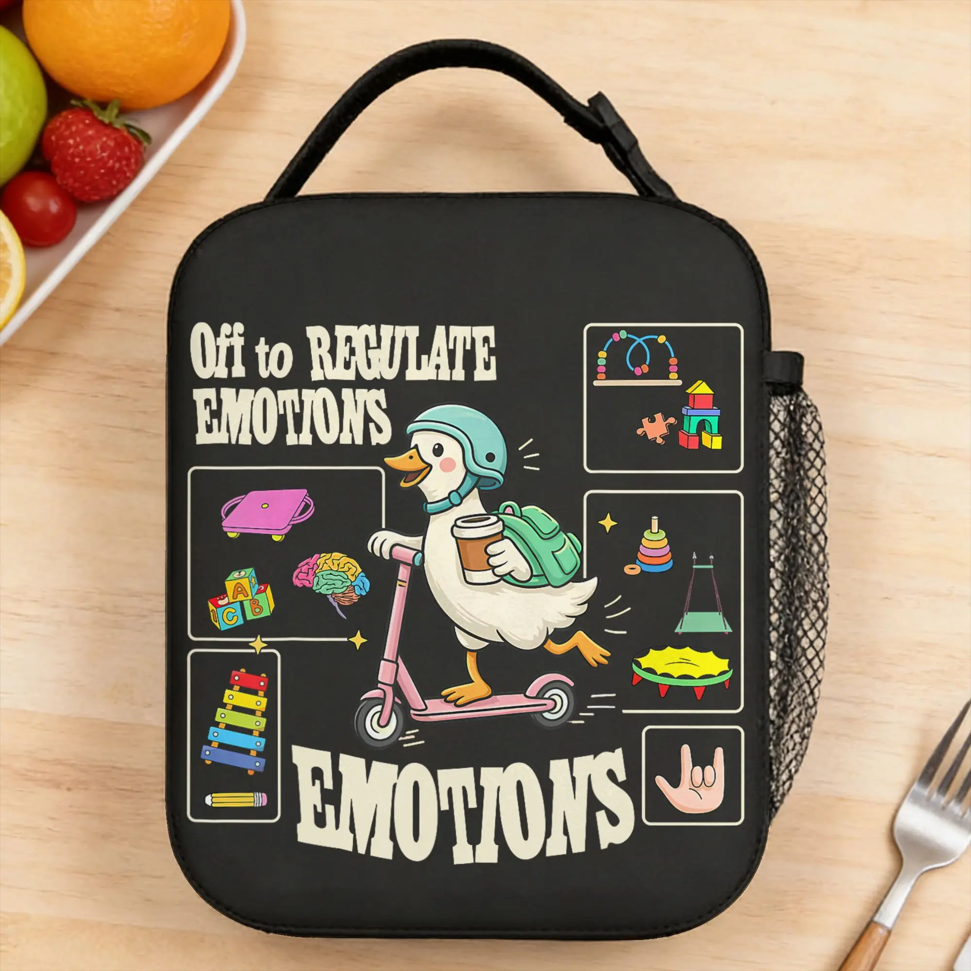 Off to Regulate Emotions Funny Goose ABA Therapy Therapist Lunch Bag For Unisex Travel Print Lunch Box Thermal Lunch Bags
Off to Regulate Emotions Funny Goose ABA Therapy Therapist Lunch Bag For Unisex Travel Print Lunch Box Thermal Lunch Bags