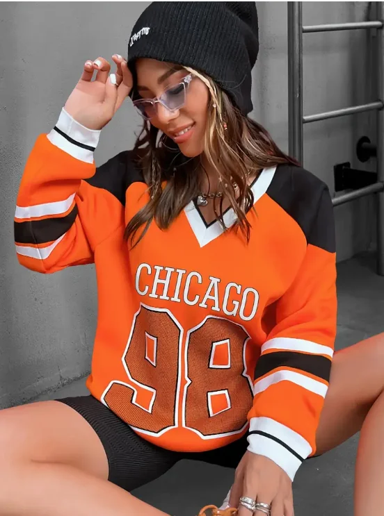 Harajuku Style High Street Fashion Printed Letter Top Autumn American Retro Loose Sportswear Spicy Girl Casual Versatile Top
Harajuku Style High Street Fashion Printed Letter Top Autumn American Retro Loose Sportswear Spicy Girl Casual Versatile Top