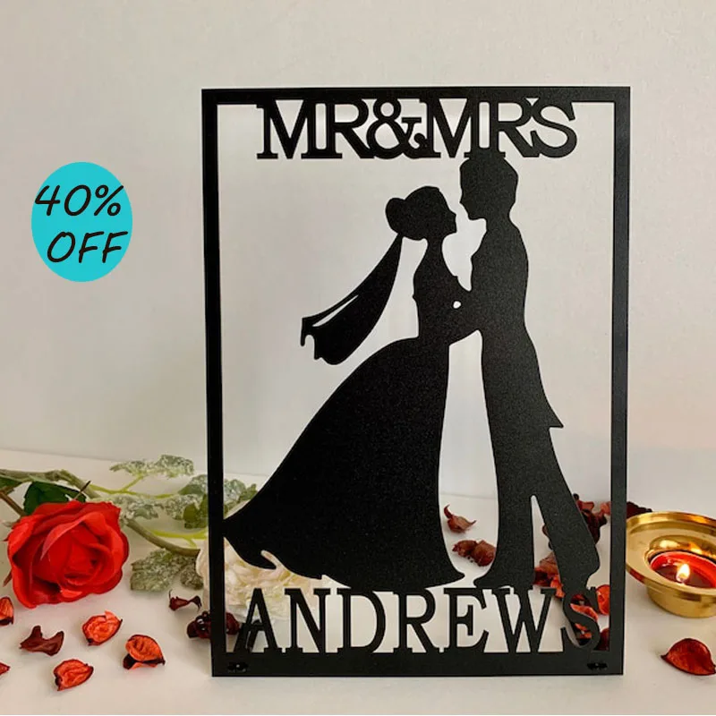 Wedding Sign Mr & Mrs Custom Last Name Personalized Bride Groom Silhouette Table Decor Wedding Sign Plaque Anniversary Decor
Wedding Sign Mr & Mrs Custom Last Name Personalized Bride Groom Silhouette Table Decor Wedding Sign Plaque Anniversary Decor