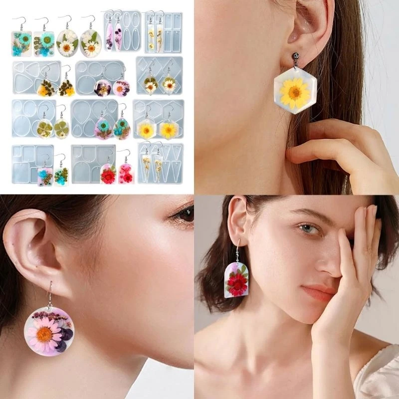 U4LF Mirror Surfaces Earring Resin Molds Jewelry Silicone Molds Earring Keychains Pendant Epoxy Casting Mold Bracelet Making
U4LF Mirror Surfaces Earring Resin Molds Jewelry Silicone Molds Earring Keychains Pendant Epoxy Casting Mold Bracelet Making