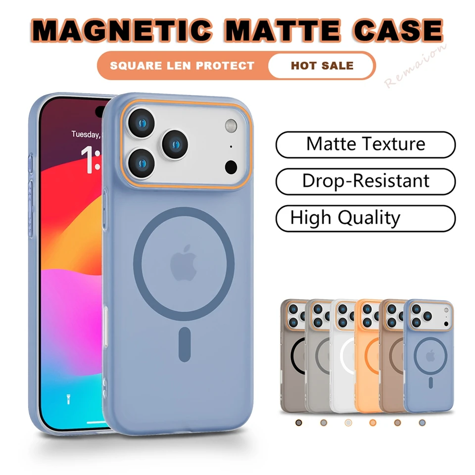 Magnetic Phone Case for iPhone 14 15 16 Plus 11 12 13 16 17 Pro Max Air Matte Magsafe Luxury Ultra thin Wireless Charging Cover
Magnetic Phone Case for iPhone 14 15 16 Plus 11 12 13 16 17 Pro Max Air Matte Magsafe Luxury Ultra thin Wireless Charging Cover