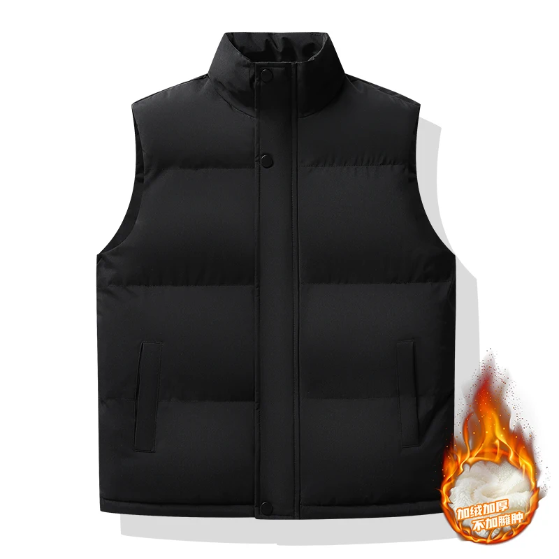 Mens Black Lamb Cashmere Vest Windproof Waistcoat For Men Brand Winter Jacket Men Vest Solid Color Autumn Winter Warm Vests
Mens Black Lamb Cashmere Vest Windproof Waistcoat For Men Brand Winter Jacket Men Vest Solid Color Autumn Winter Warm Vests