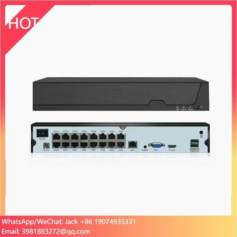 4K 16 Channel H.265 NVR POE P2P 8MP Network Video Recorder for POE Camera Surveillance CCTV 16CH NVR XMeye Pro
4K 16 Channel H.265 NVR POE P2P 8MP Network Video Recorder for POE Camera Surveillance CCTV 16CH NVR XMeye Pro