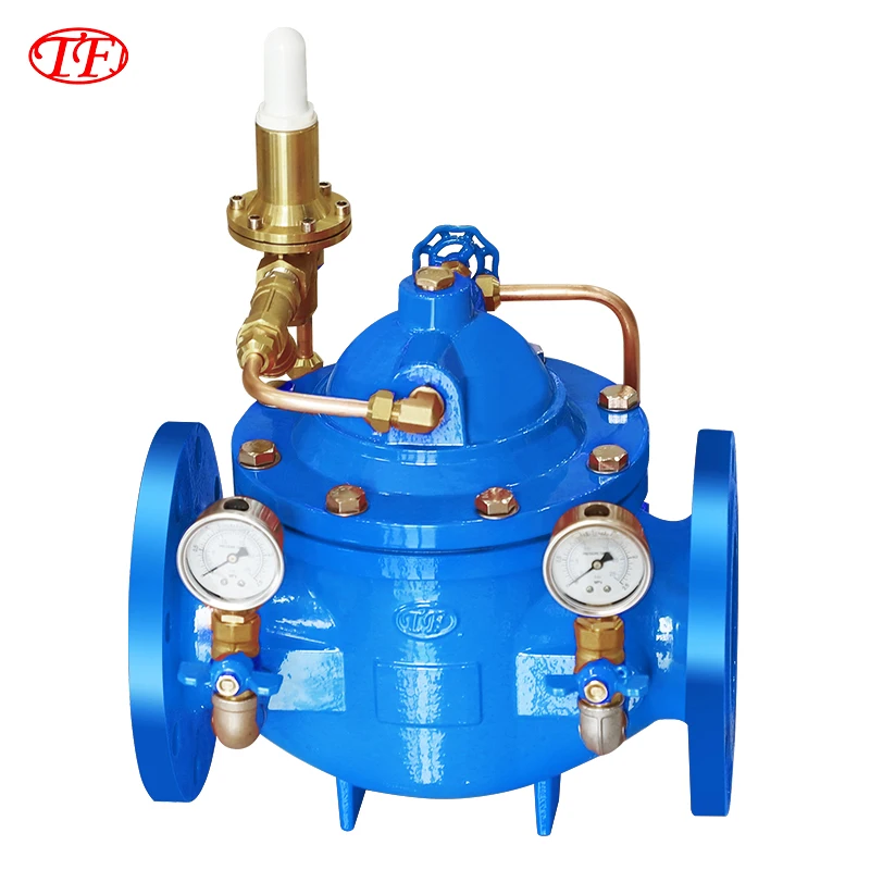 TF 200X Pressure Reducing Valve PRV Manually Adjusted Flange Type Ductile Iron PN16 PN10 for Air Conditioning System
TF 200X Pressure Reducing Valve PRV Manually Adjusted Flange Type Ductile Iron PN16 PN10 for Air Conditioning System