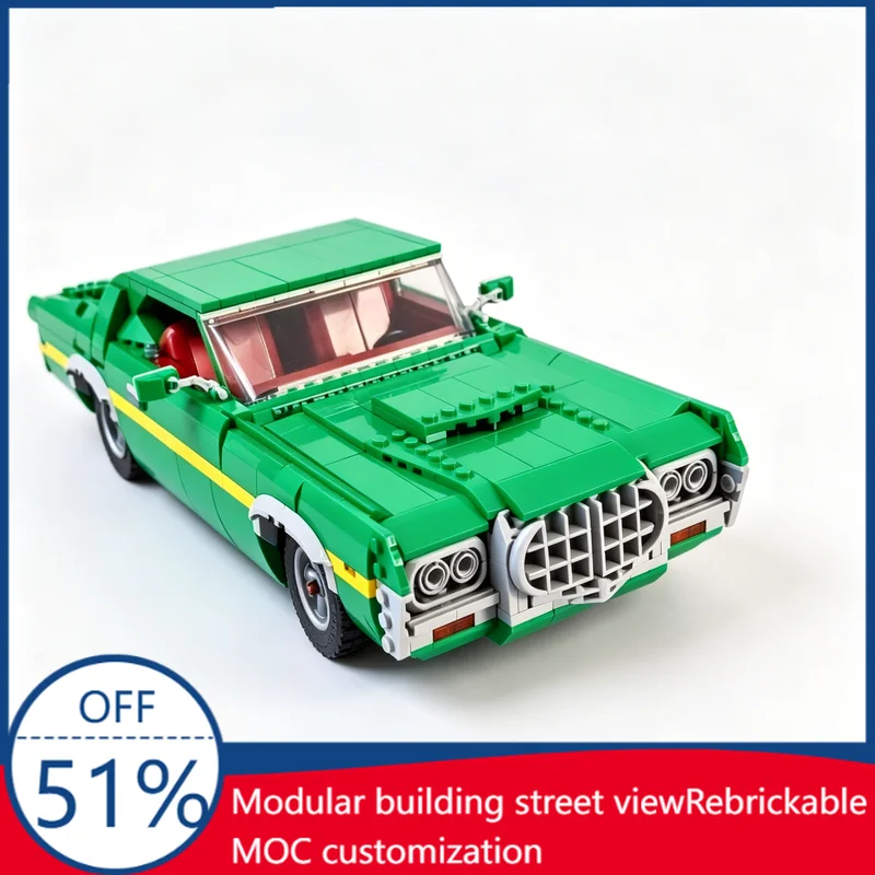 NEW 1529PCS MOC Torino Sport 1972 Classic American Muscle Car Replica Building Blocks Set for Collectors Customize Festival Gift
NEW 1529PCS MOC Torino Sport 1972 Classic American Muscle Car Replica Building Blocks Set for Collectors Customize Festival Gift