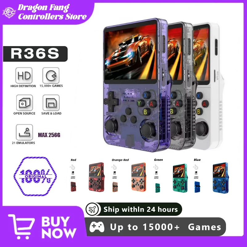 R36S Retro Handheld Game Console Linux System Portable Classic Games Pocket Game Video Players 3.5Inch IPS Screen 64GB Boy Gift
R36S Retro Handheld Game Console Linux System Portable Classic Games Pocket Game Video Players 3.5Inch IPS Screen 64GB Boy Gift