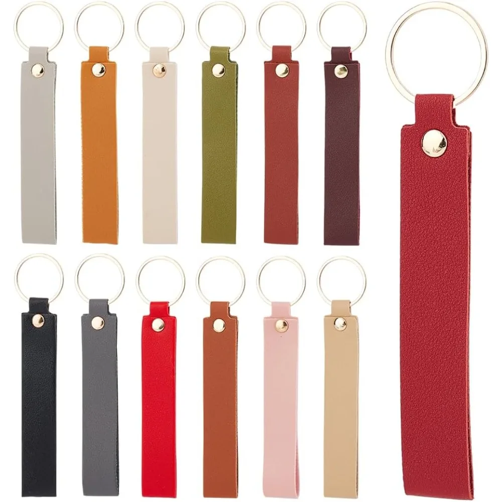 26Pcs 13 Colors Laser Leather Keychains PU Engraving Leather Keychain Blanks Tags with Iron Key Rings Key Chain Hooks for kit
26Pcs 13 Colors Laser Leather Keychains PU Engraving Leather Keychain Blanks Tags with Iron Key Rings Key Chain Hooks for kit