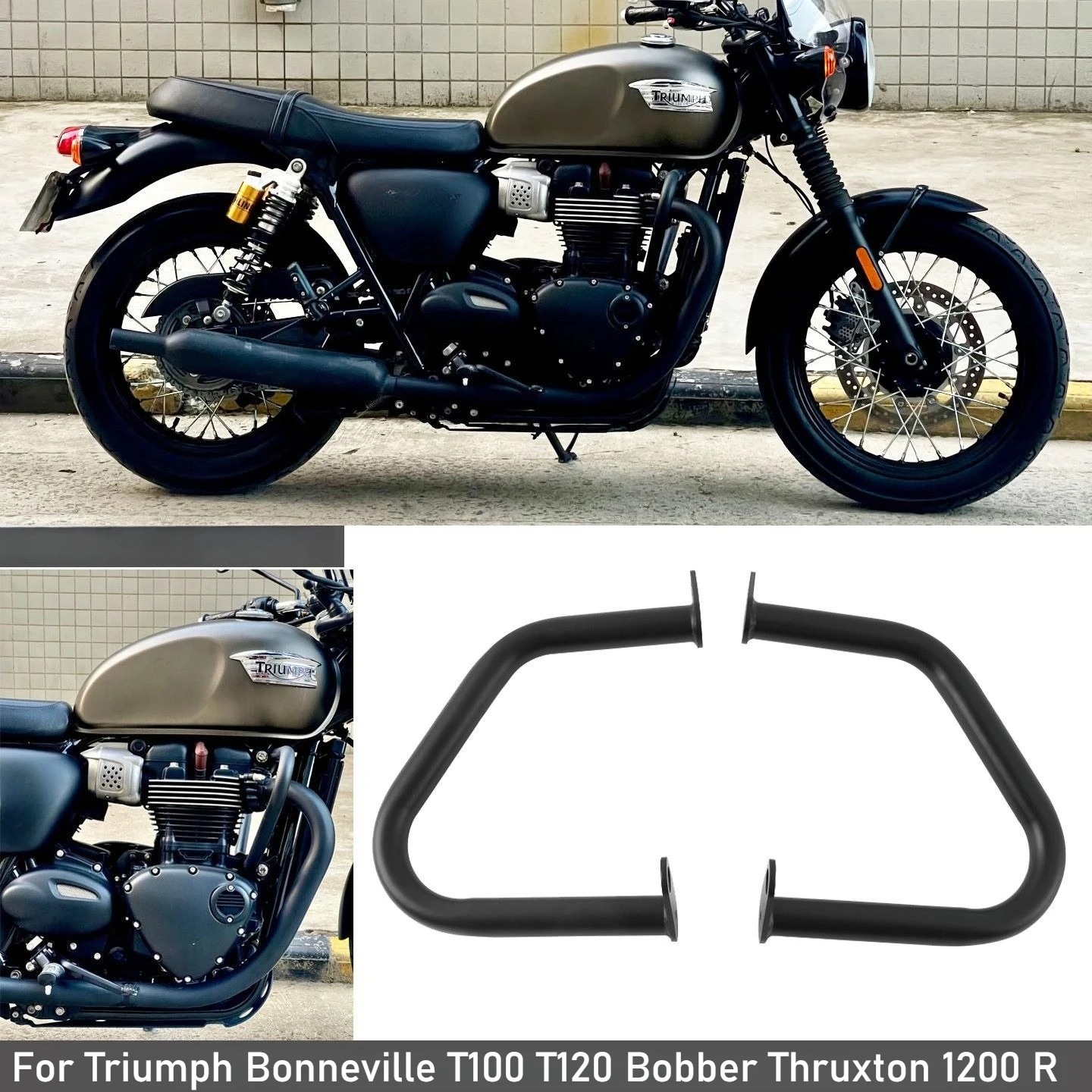 For Triumph Street Twin Cup Bonneville T100/T120 Bobber Thruxton 1200 R Cup Speedmaster Engine Guard Crash Bar Bumper Protector
For Triumph Street Twin Cup Bonneville T100/T120 Bobber Thruxton 1200 R Cup Speedmaster Engine Guard Crash Bar Bumper Protector