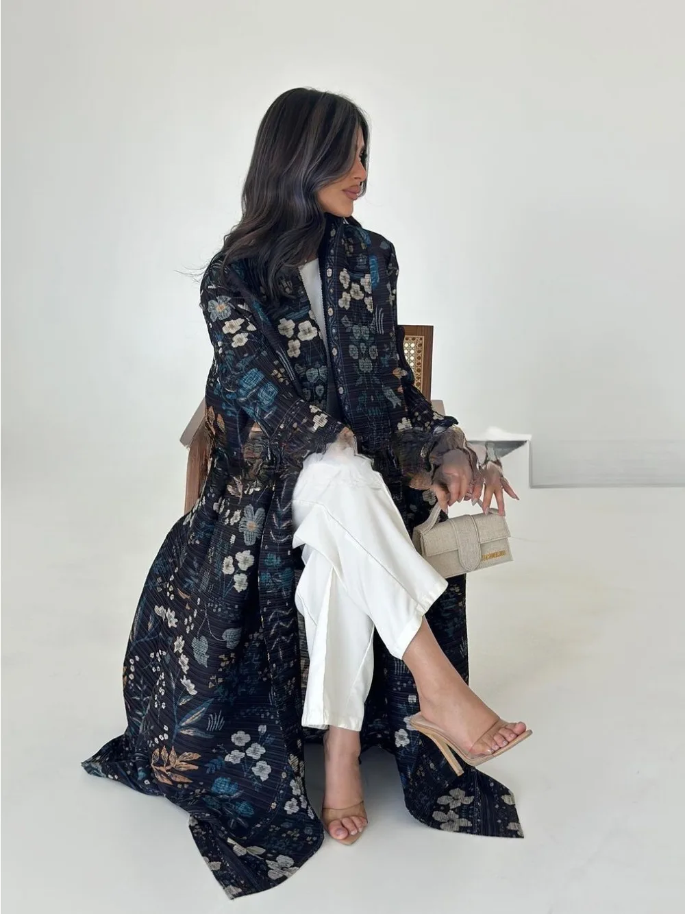 Muslim Dress Open Abaya for Women Pleated Stretch Maxi Dresses Cardigan Robe Print Morocco Dubai Kaftan Islam Vestidos Jalabiya
Muslim Dress Open Abaya for Women Pleated Stretch Maxi Dresses Cardigan Robe Print Morocco Dubai Kaftan Islam Vestidos Jalabiya