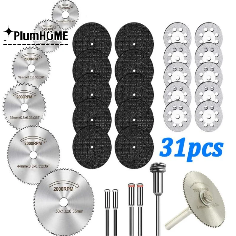 10/31pcs Diamond Cutting Discs Sanding Grinding Wheel Circular Saw Blade Woodworking Metal Mini Drill Rotary Tool Accessories
10/31pcs Diamond Cutting Discs Sanding Grinding Wheel Circular Saw Blade Woodworking Metal Mini Drill Rotary Tool Accessories