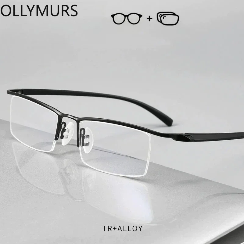 Очки OLLYMURS с полуоправой и диоптриями для мужчин, антибликовые, для коррекции близорукости, дальнозоркости, прогрессивные, оптические
Очки OLLYMURS с полуоправой и диоптриями для мужчин, антибликовые, для коррекции близорукости, дальнозоркости, прогрессивные, оптические