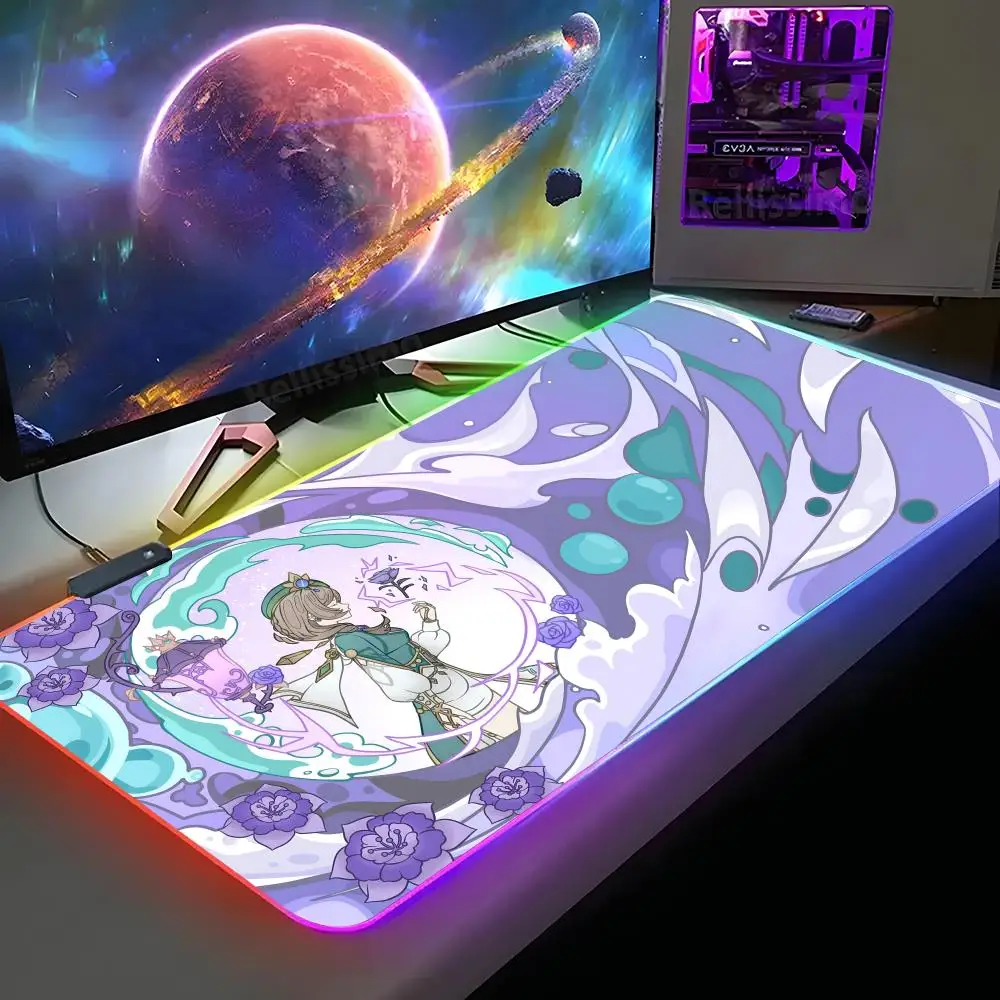 Genshin Impact Mouse Pad XXL RGB Gaming Mouse Pad HD Gamer Large LED Light MousePads PC Carpet With Backlit
Genshin Impact Mouse Pad XXL RGB Gaming Mouse Pad HD Gamer Large LED Light MousePads PC Carpet With Backlit