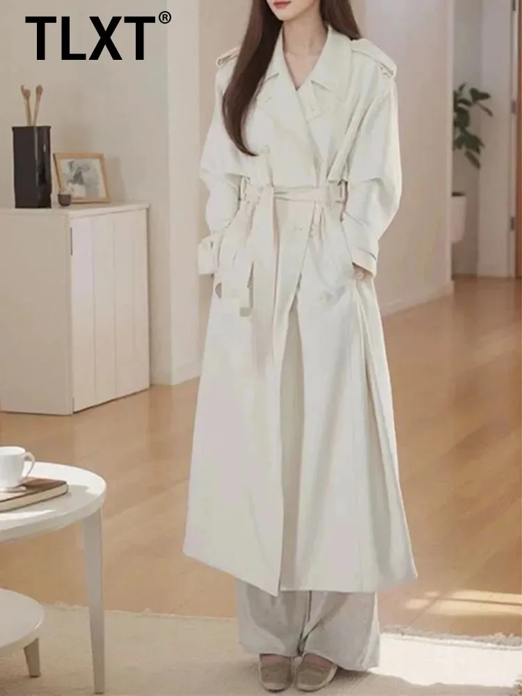 TLXT элегантный женский модный белый плащ средней длины в европейском стиле, двубортные пальто с лацканами, женская зима 202, новинка
TLXT элегантный женский модный белый плащ средней длины в европейском стиле, двубортные пальто с лацканами, женская зима 202, новинка