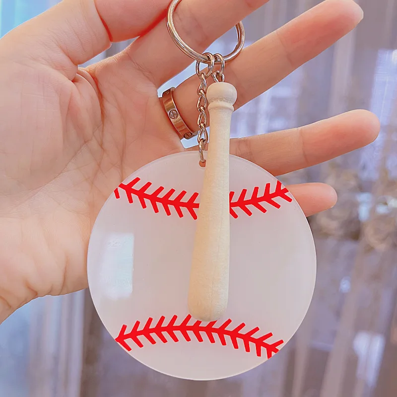 2 Pieces Creative Acrylic Baseball Keychain Pendant Double-sided Printing Softball DIY Sports Baseball Craft Gifts
2 Pieces Creative Acrylic Baseball Keychain Pendant Double-sided Printing Softball DIY Sports Baseball Craft Gifts