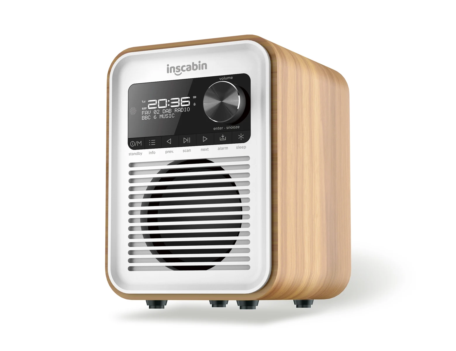 Inscabin D6 DAB Radio Portable Wireless Speaker with Bluetooth, FM Radio/Beautiful design/Rechargable Battery/TF/USB
Inscabin D6 DAB Radio Portable Wireless Speaker with Bluetooth, FM Radio/Beautiful design/Rechargable Battery/TF/USB
